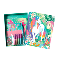 SET ARTE PURPURINA UNICORNIOS