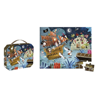 PUZZLE MALETA PIRATAS 36P