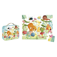 PUZZLE MALETA COMPAÑEROS DEL JARDIN 20P