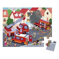 PUZZLE MALETA BOMBEROS 24P