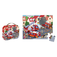 PUZZLE MALETA BOMBEROS 24P