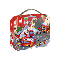 PUZZLE MALETA BOMBEROS 24P