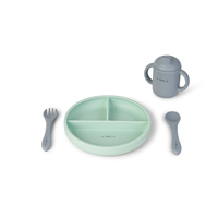 Set alimentación silicona verde