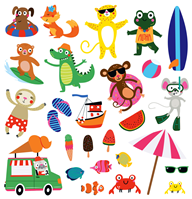 Vamos a la Playa Pegatinas