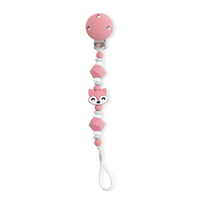 Portachupete Silicona Foxy rosa