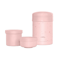 Termo solidos 700ml Rosa con 2 compartimentos