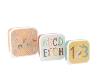 Set 3 cajas Almuerzo Funny Letters