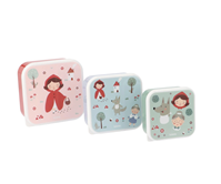 Set 3 Cajas Almuerzo Little Red
