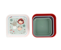Set 3 Cajas Almuerzo Little Red