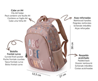 Mochila Mediana Funny Letters