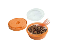 Caja almuerzo con tapa refrigerante Nice Cup naranja