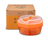 Caja almuerzo con tapa refrigerante Nice Cup naranja