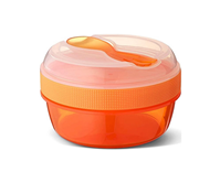 Caja almuerzo con tapa refrigerante Nice Cup naranja