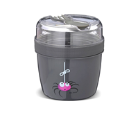 Fiambrera Snack Nice cup araña gris