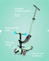 Patinete Evolutivo  Mini2Grow deluxe Magic Menta