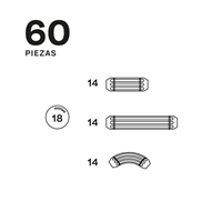 Imabars 60 piezas