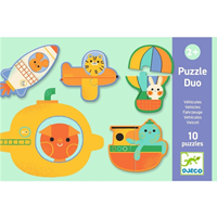 Educativos Puzzle dúo Vehículos