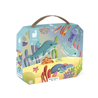 Puzzle maleta 36 piezas Mundo marino