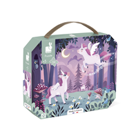 Puzzle maleta 54 piezas Unicornios