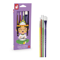 Kit 4 pinceles sintéticos