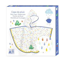 Poncho de lluvia tortuga talla XS 90-110 cm