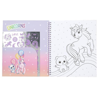 Ylvi libro de colorear con unicornio y lentejuelas
