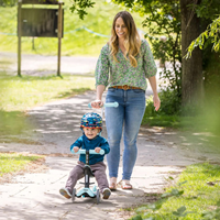 Patinete Mini Micro 4 en 1 Deluxe LED Azul