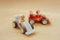 Set 2 coches Carrera madera Retroceso