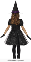 Disfraz Bruja Starried 5-6 años (vestido y sombrero)