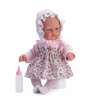 Muñeca oli 360cm vestido flores rosa
