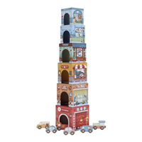 Torre encajable ciudad con coches LD