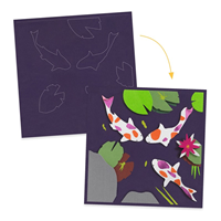 Papel creativo a la orilla del agua