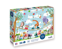 Puzzle 36 piezas animales acrobáticos