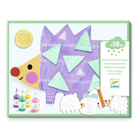 Pintura mágica con los dedos Formas pequeñas