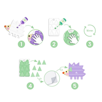 Pintura mágica con los dedos Formas pequeñas