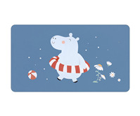 Toalla Playa Microfibra Hippos 