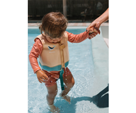 Chaleco Flotador Aprendizaje Whale Teal 3-6 años