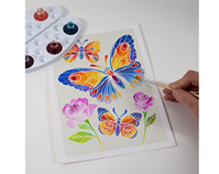 Aquarellum Junior Mariposas y Flores