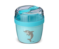Fiambrera snack n´ice con disco refrigerante blue dolphin
