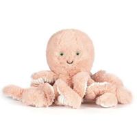Peluche mini pulpo rosa 22cm