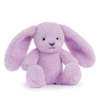 Peluche mini conejo lila 25cm