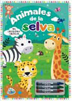 Animales de la selva- Libro paraq colorear
