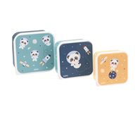 3 Cajas Almuerzo Pandas in Space