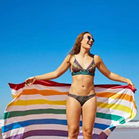 Toalla Dock & Bay Summer Rainbow T-L