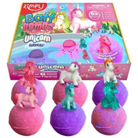 Pack 6 Bombas Baño Surprise Unicornios
