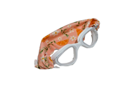 Gafas adulto blancas con turbante Naranjas