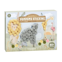 Tarjetas Pompones Safari