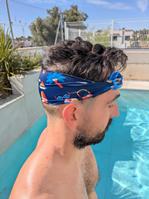 Gafas infantiles azul oscuro con turbante Surf