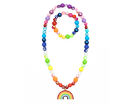 Set collar y pulsera Arcoiris