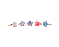 Set 5 anillos flor